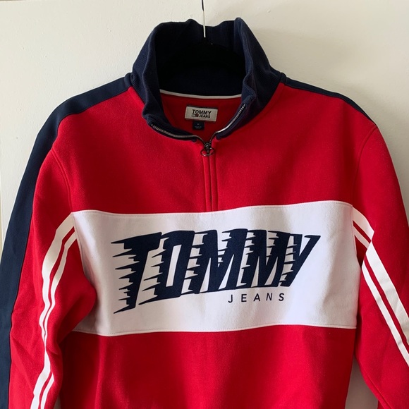 Tommy Hilfiger Tops - Retro Tommy Jeans Polo Racing Sweatshirt